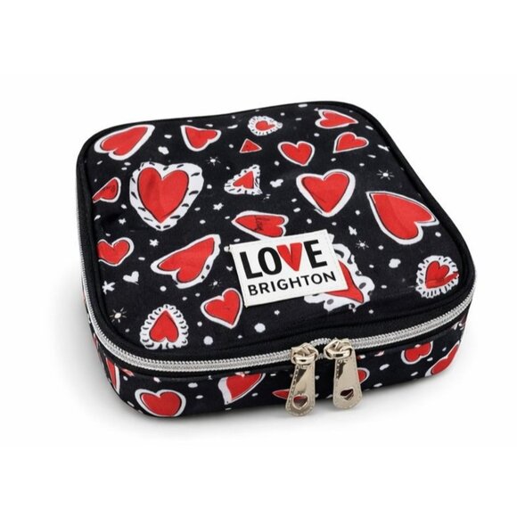 Brighton Jewelry - Brighton Hearts A Flutter LOVE Jewelry Travel Case Retired Design